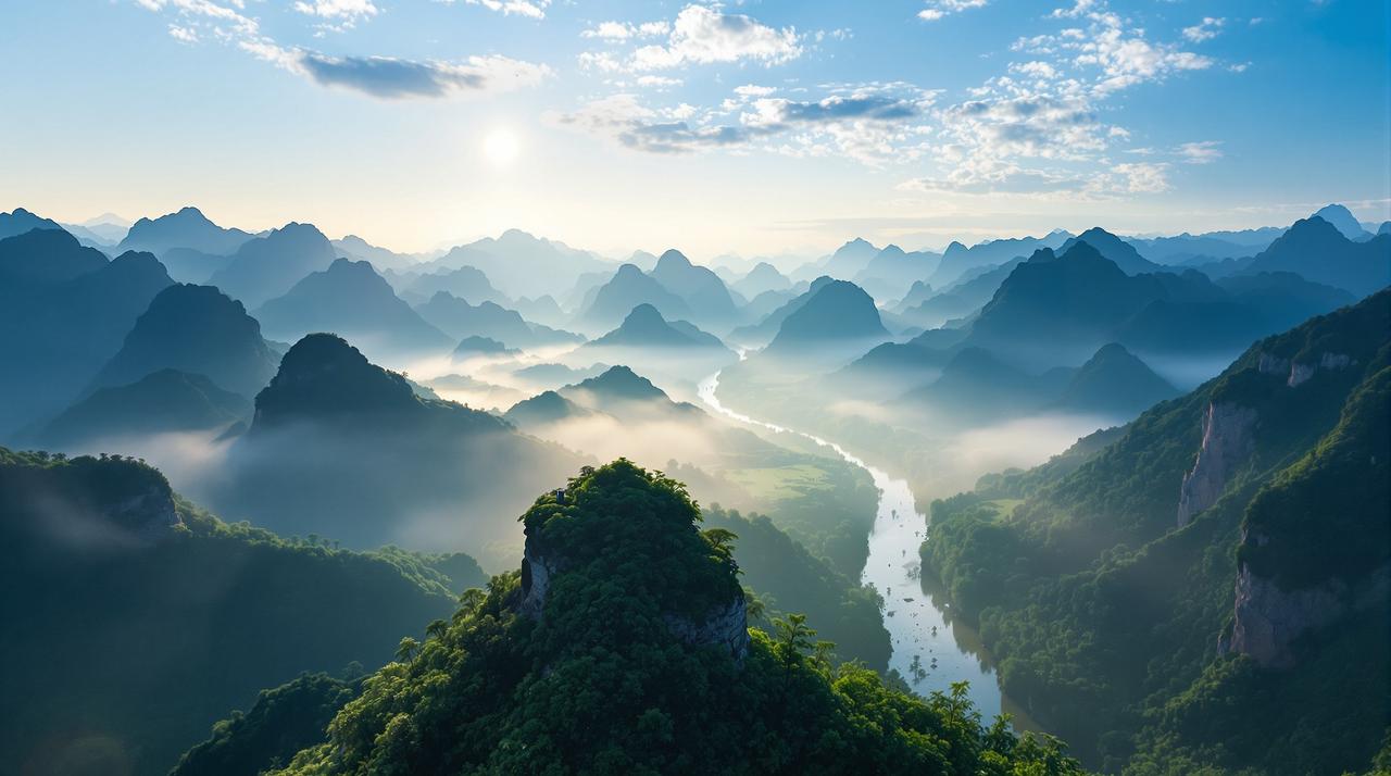 无人机航拍 · 壮丽河山