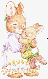 兔妈妈图片,兔妈妈与宝宝温馨时光